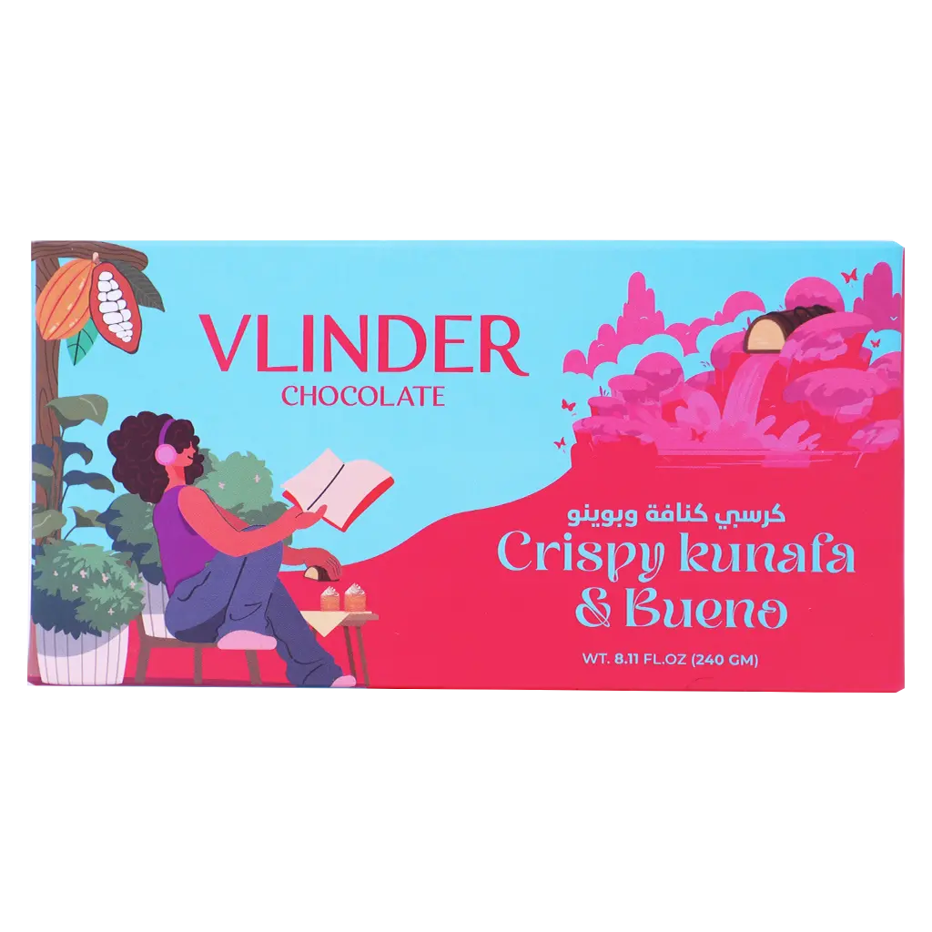 Vlinder Crispy Kunafa & Bueno Chocolate Bar Dubai Trend 240 gm - view 2