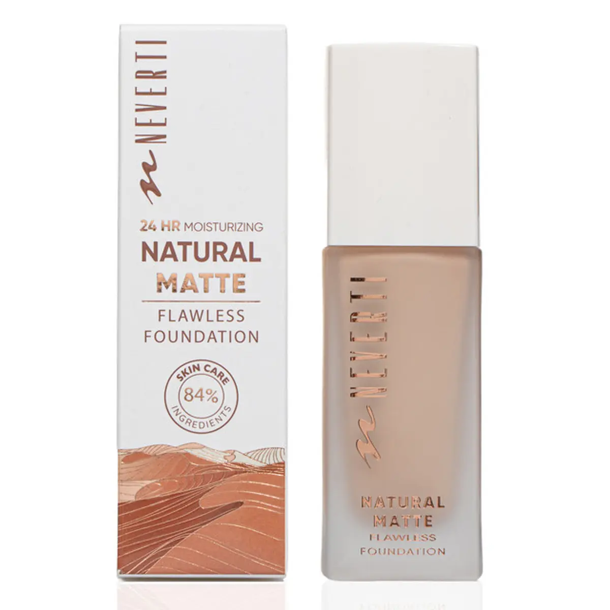 Neverti Natural Matte Flawless Foundation 002 - view 2