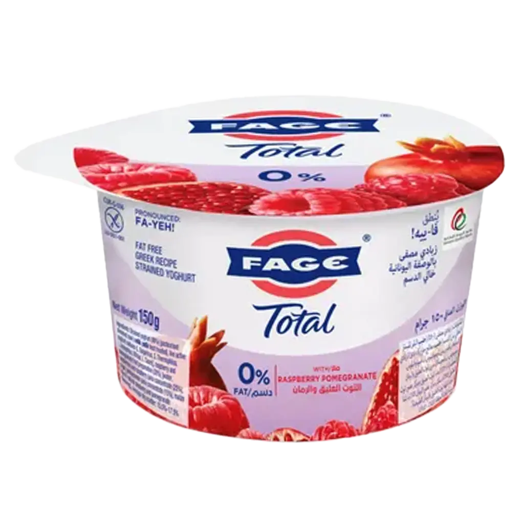Fage Greek Yoghurt Raspberry & Pomegranate 0% Fat 150 gm - view 1