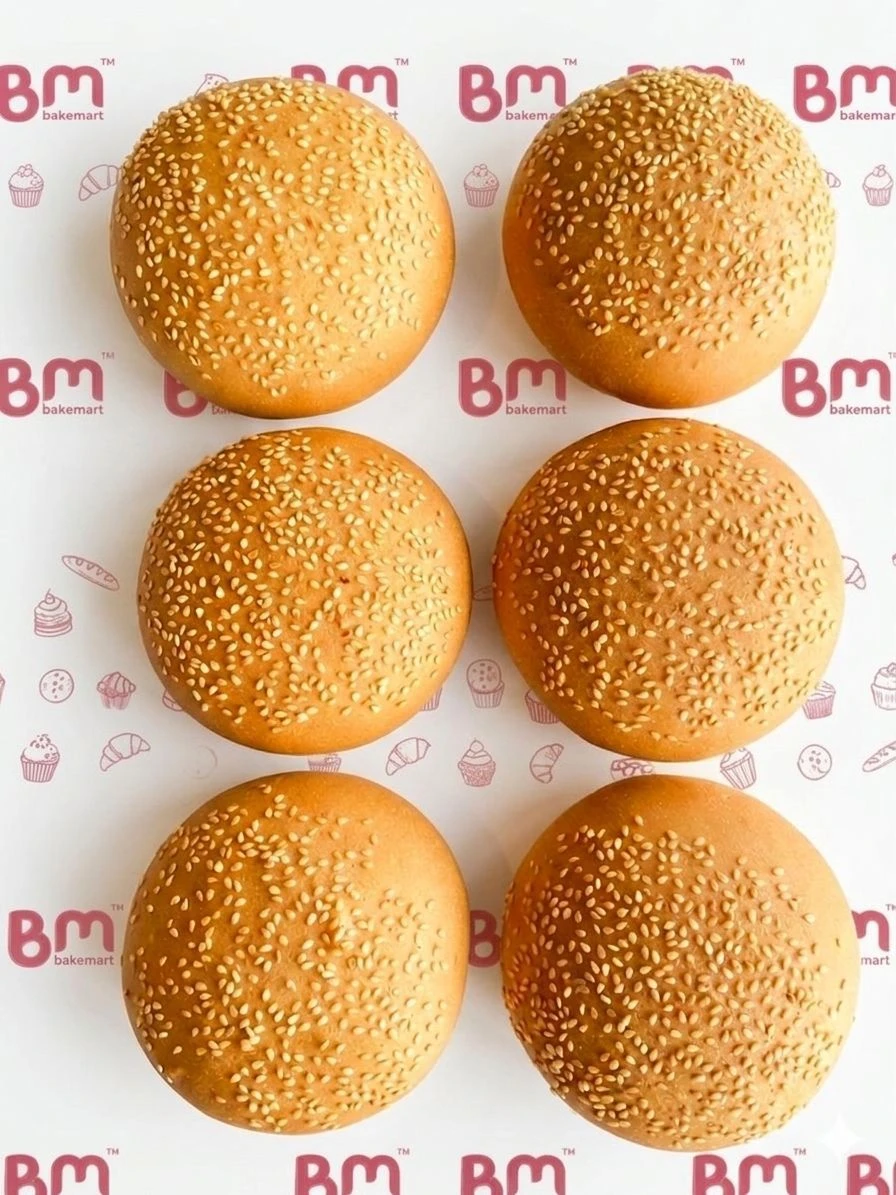 Bakemart Seasame Seeds Burger Bun 6 Pieces