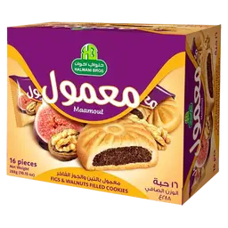 Halwani Maamoul with Figs & Walnut 16 Pcs 18 Gm

