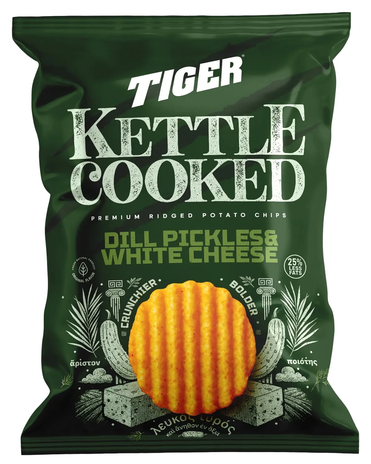 Tiger Kettle Dill Pickles&White Cheese 140 gm - view 1