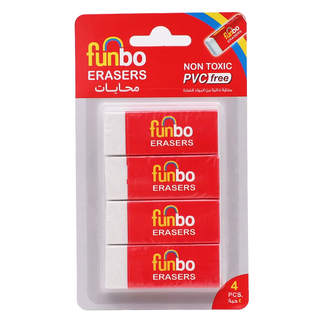 Funbo Eraser Big in Blisterpack 4 pcs - view 1