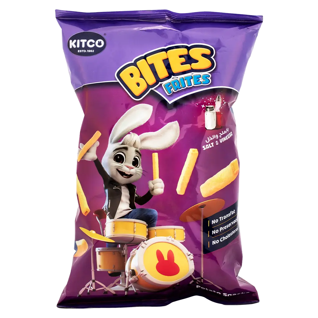 Kitco Bites Frites Snacks Slt& Vingr 90 gm - view 1