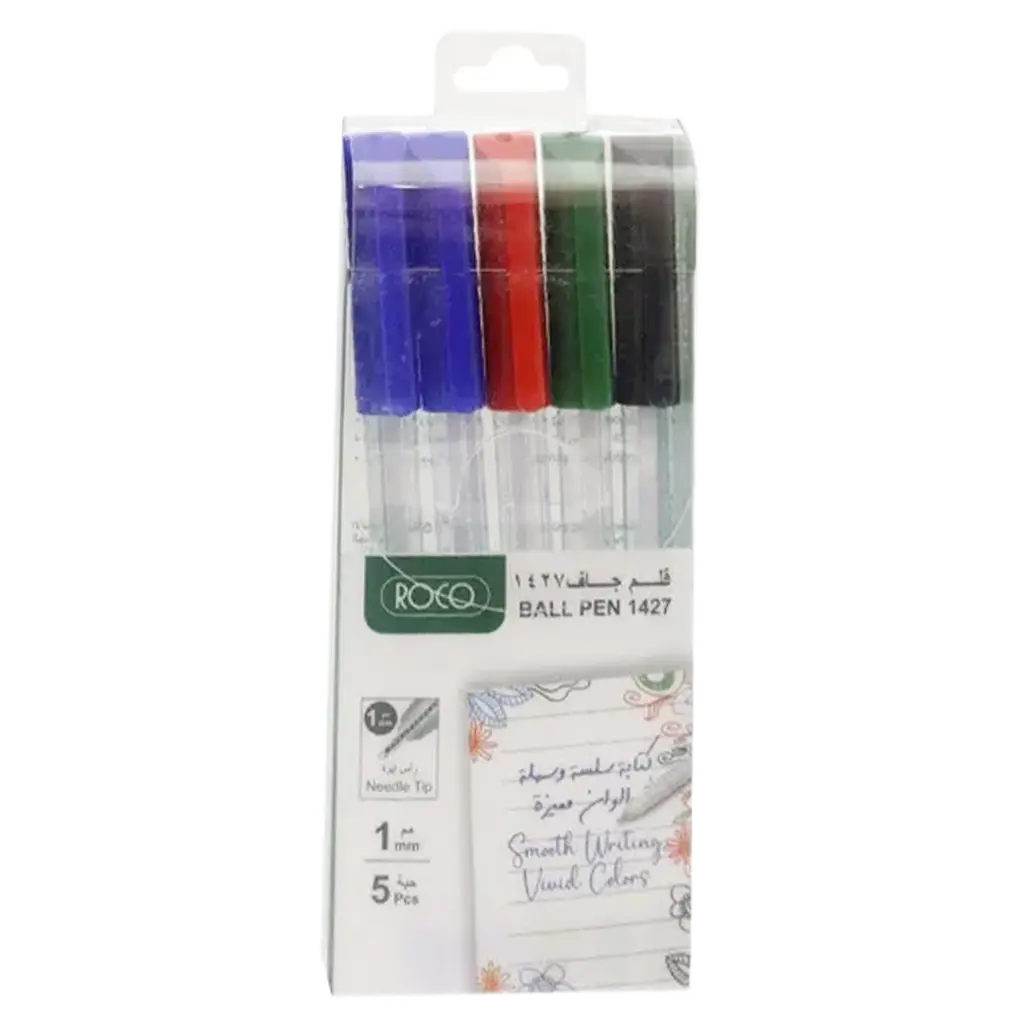 Roco Dry Ink Pen Assorted  Color 1 mm  5 Pens - view 1