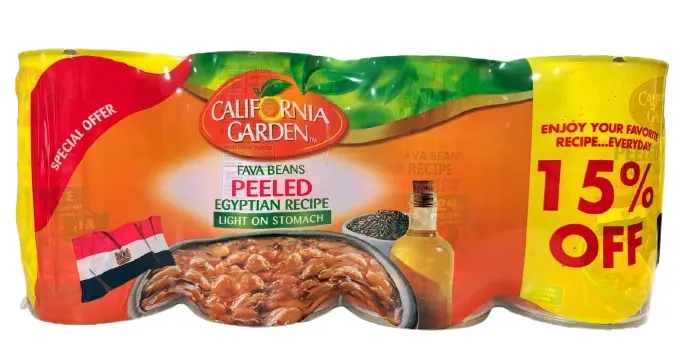 California Garden Peeled Foul Egyptian Recipe 450GmX4 - view 1