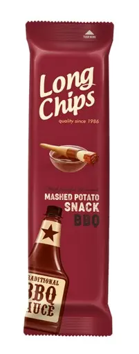 Long Chips Mashed Potato Snack BBQ Flavor 75 Gm
