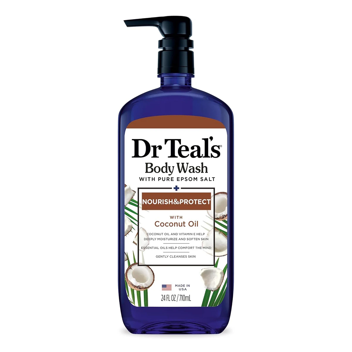 Dr Teal's Body Wash Coconut Oil Nourishing 710 ml