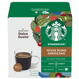 Starbucks House Blend by Nescafe Dolce Gusto Box of 12 Capsules