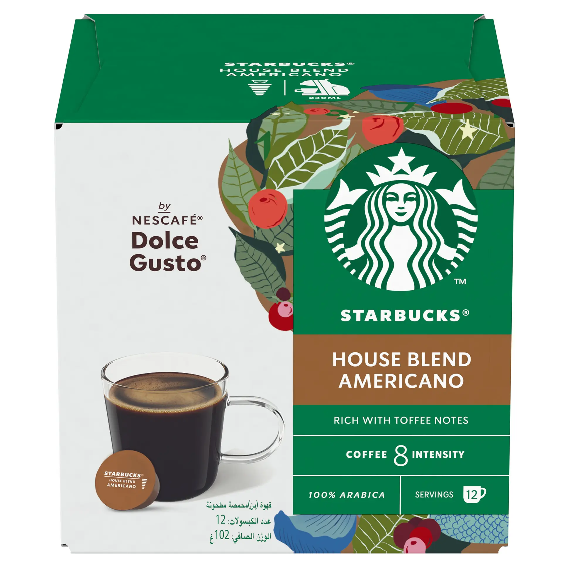 Starbucks House Blend by Nescafe Dolce Gusto Box of 12 Capsules - view 1
