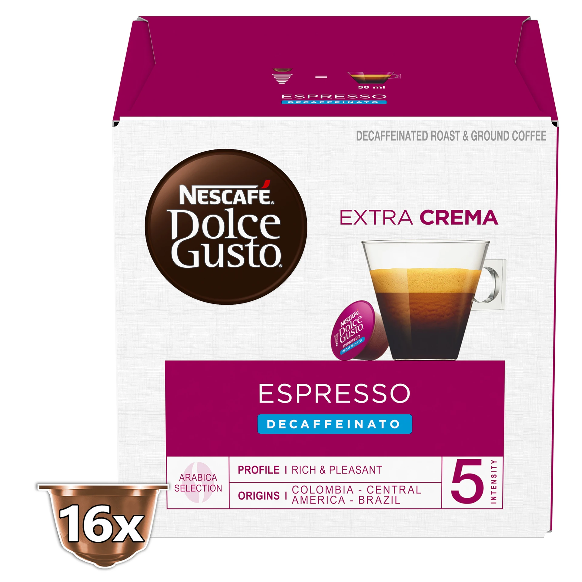 Nescafe Dolce Gusto Espresso Decaffeinato 16 Capsules 88 gm