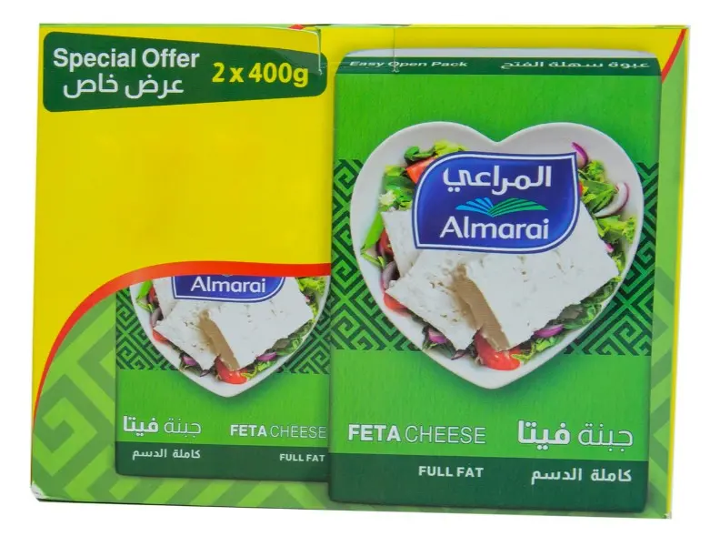 Almarai Feta Cheese Full Fat 400Gmx2 - view 1