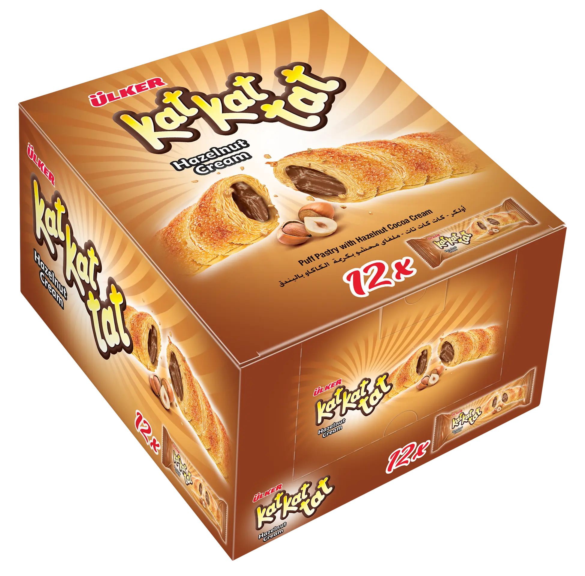 Ulker Kat Kat Tat Wafer Hazelnut Box 12 pcs 24 gm - view 1