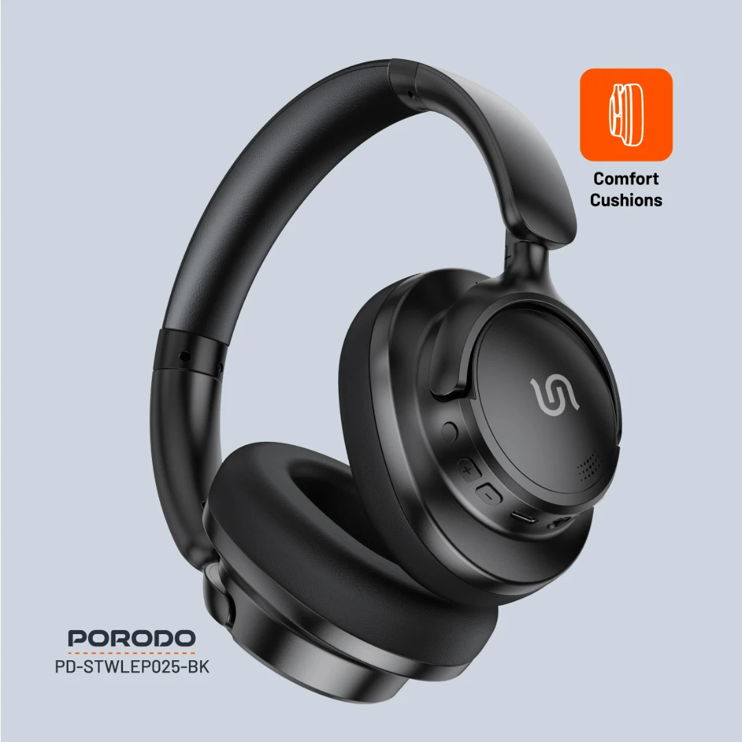 Porodo Soundtec Hybrid ANC Headphone Black