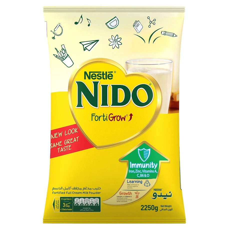 Nido Fortified Milk Powder Full Cream Pouch 2.25 kgm