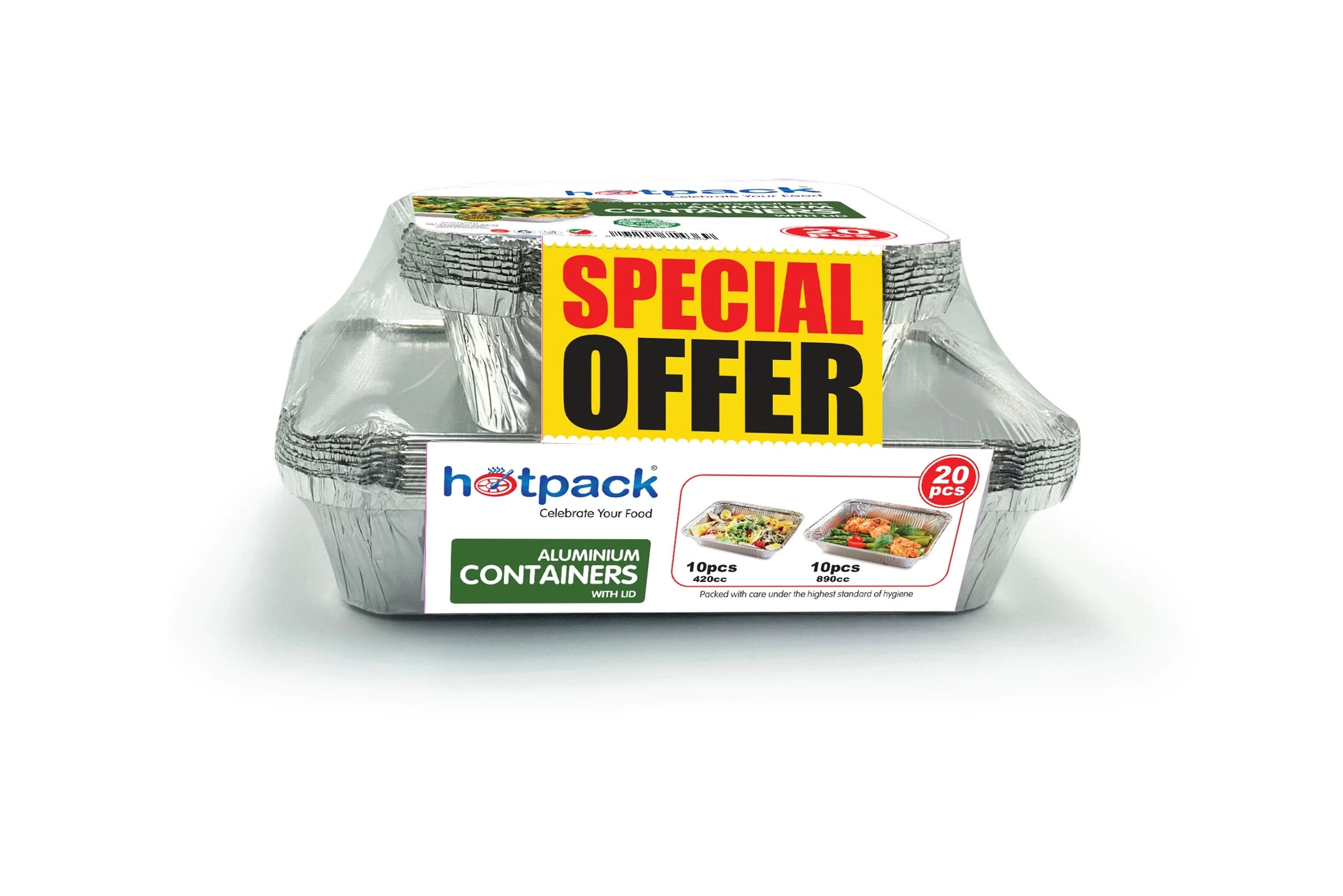 Hotpack Aluminum Food Container 20 pcs