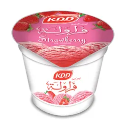 كؤوس الآيس كريم فراوله من كي دي دي