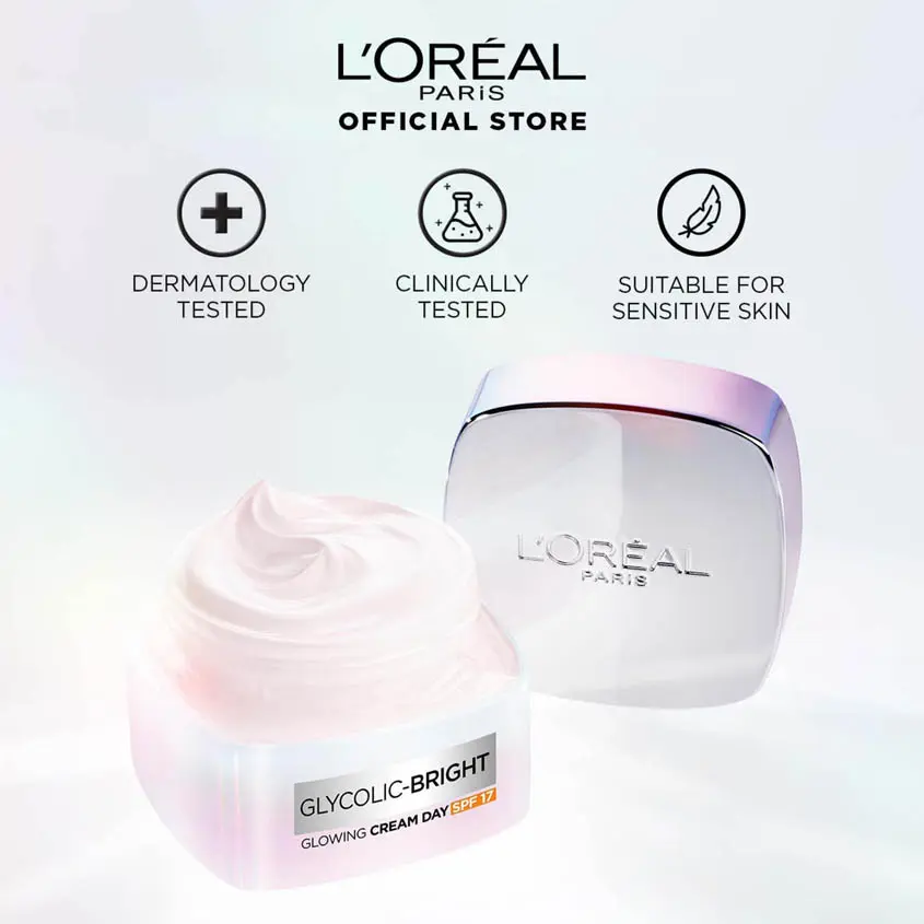 L'Oreal Paris Glycolic Bright SPF17 Day Cream 50 ml - view 6
