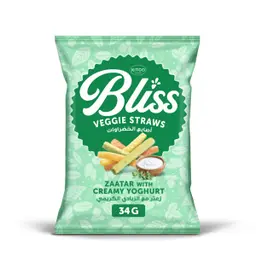 Kitco Bliss Veggie Strawaws Zaatar With Creamy Yoghurt 34 gm