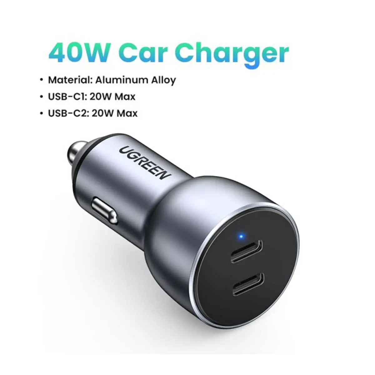 Ugreen Car Charger Pd 40 W Grey - view 6