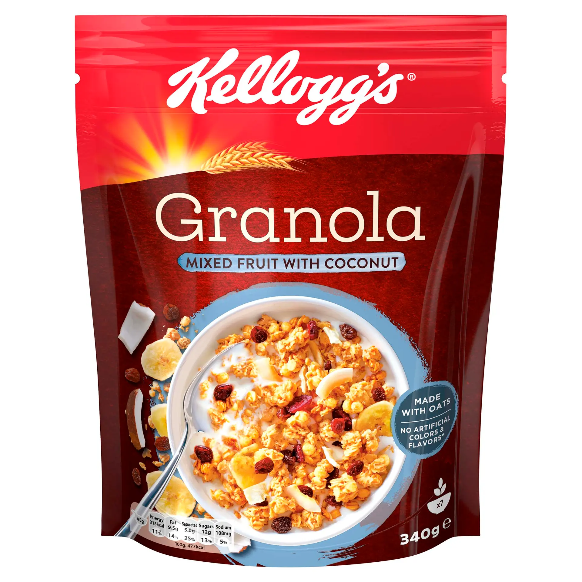 Kelloggs Granola Mixed Fruit with Coconut 340 gm - view 1