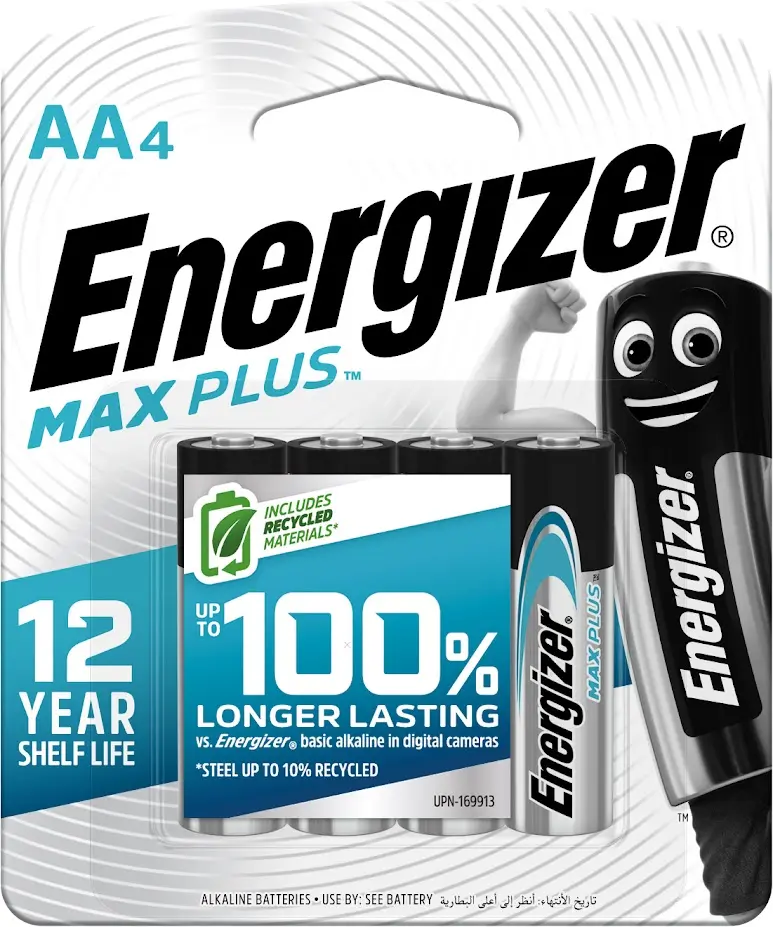 Energizer Max Plus Batteries AA 4 pcs - view 3