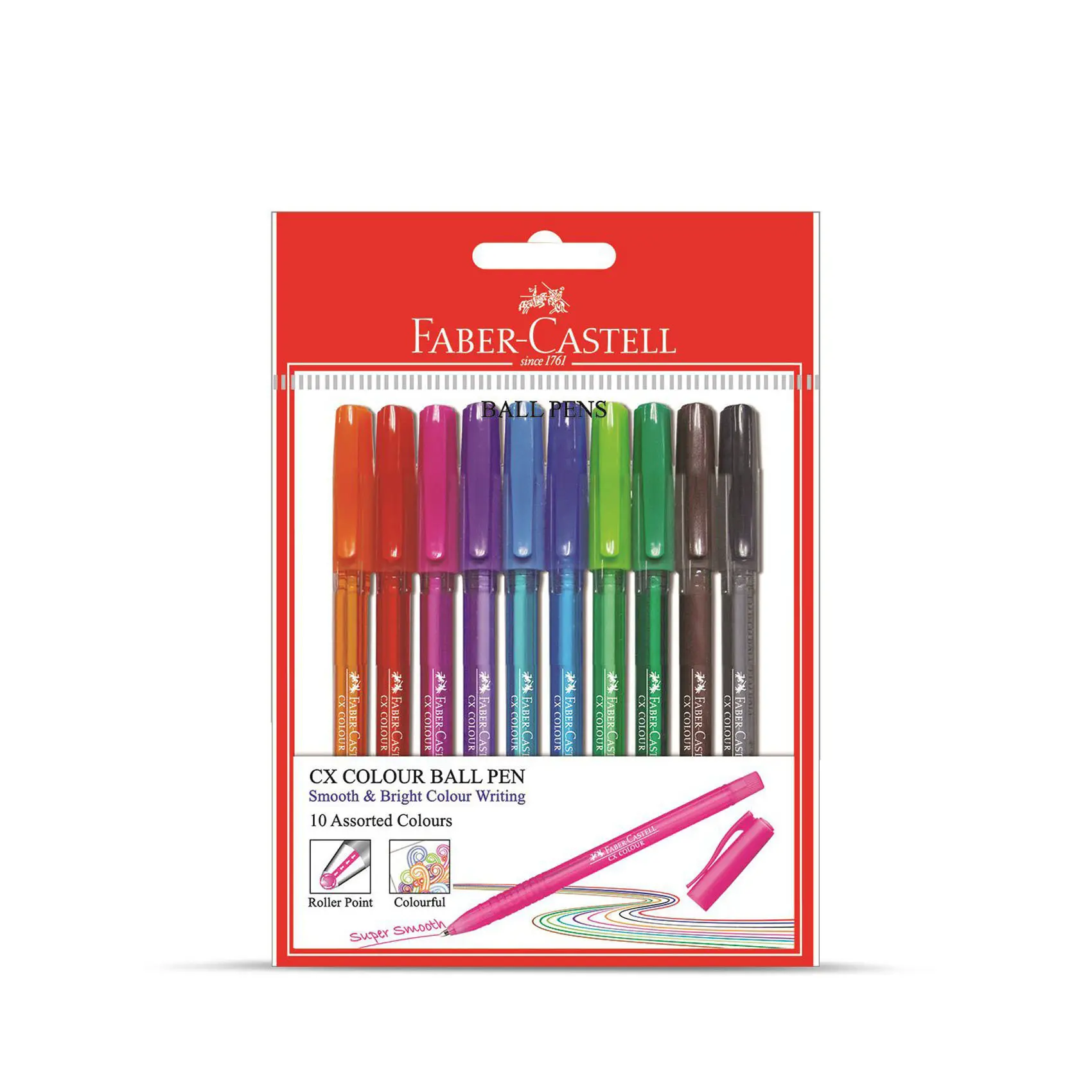 Faber Castell Color Pen 1.0Mm 10 pcs Assorted - view 1