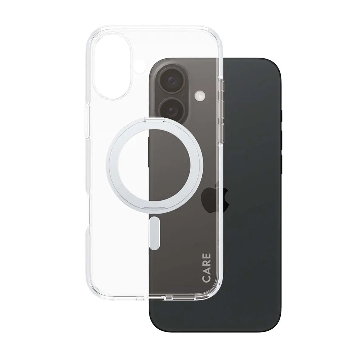 Panzerglass Feature Case Transparent With  Silver Kickstand and  Magsafe Iphone 16 Plus - view 2