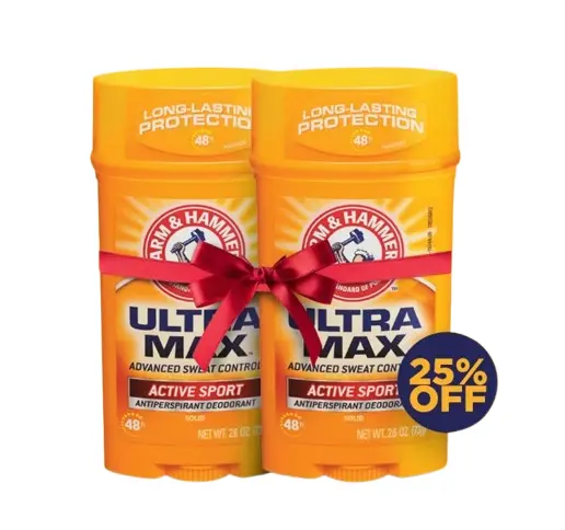 Arm & Hammer Umax Deodorant Active Sport Solid Wide Twin Pack 25% Off 73 Gm - view 1