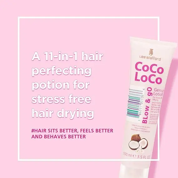 Lee Stafford Coco Loco Blow & Go Genius Lotion Coconut Oil100 ml - view 2