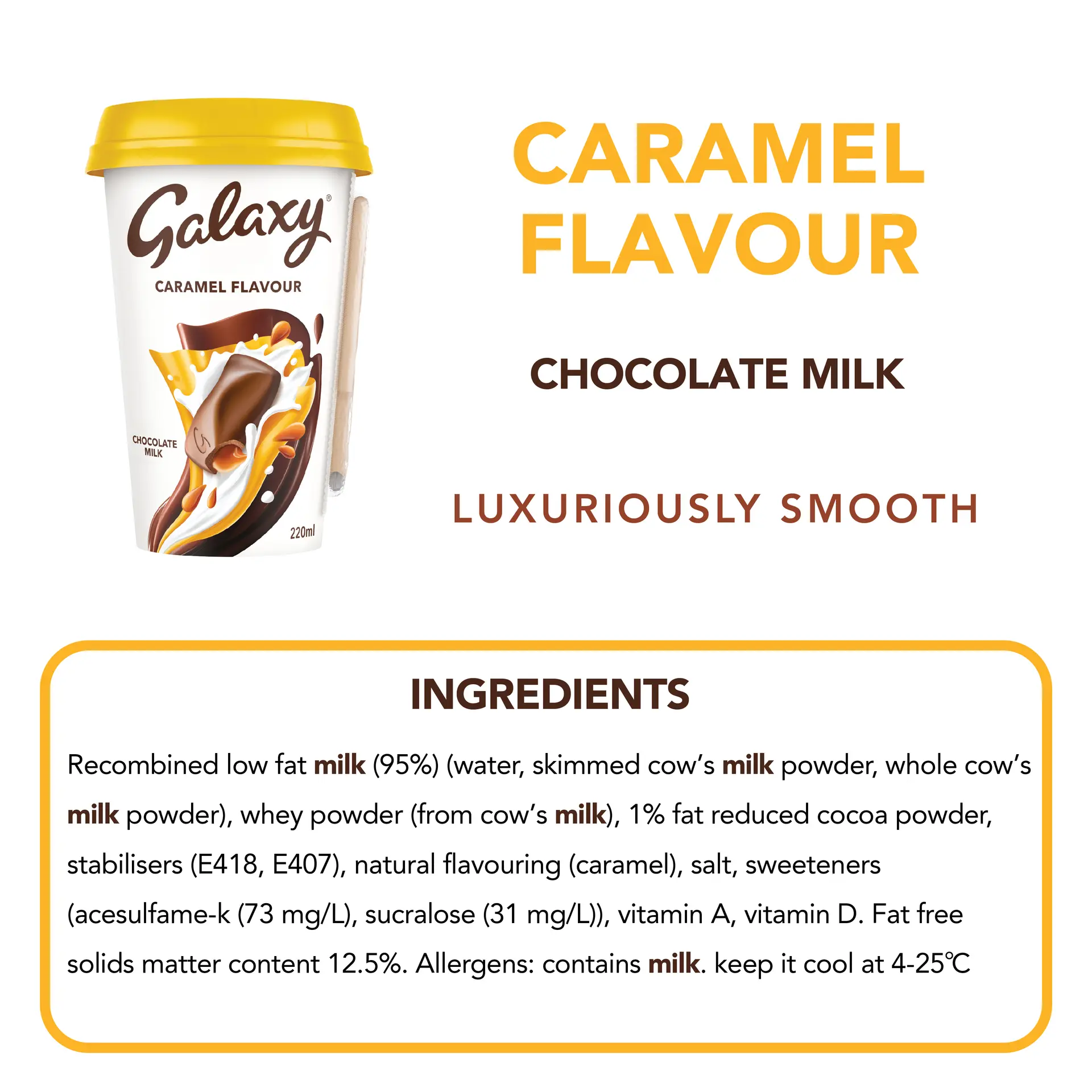 Galaxy Chocolate Drink Caramel Flavour 220 ml - view 2