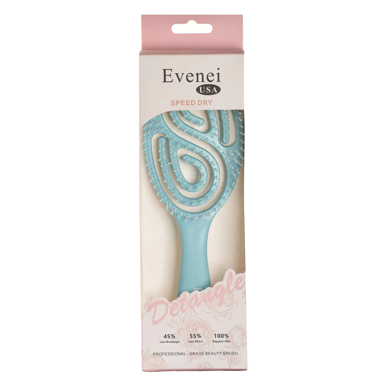 Evenei Detangling Hair Brush Multicolor  8032