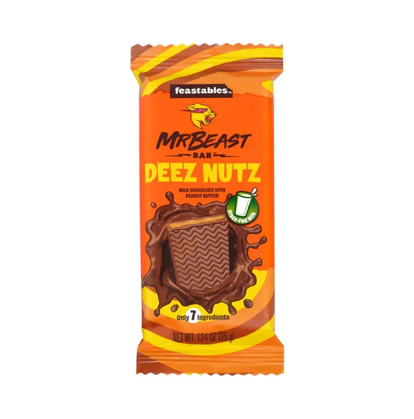 Mr Beast Bar Deez Nutz Milk Choc W/ Pb 35 gm - view 1
