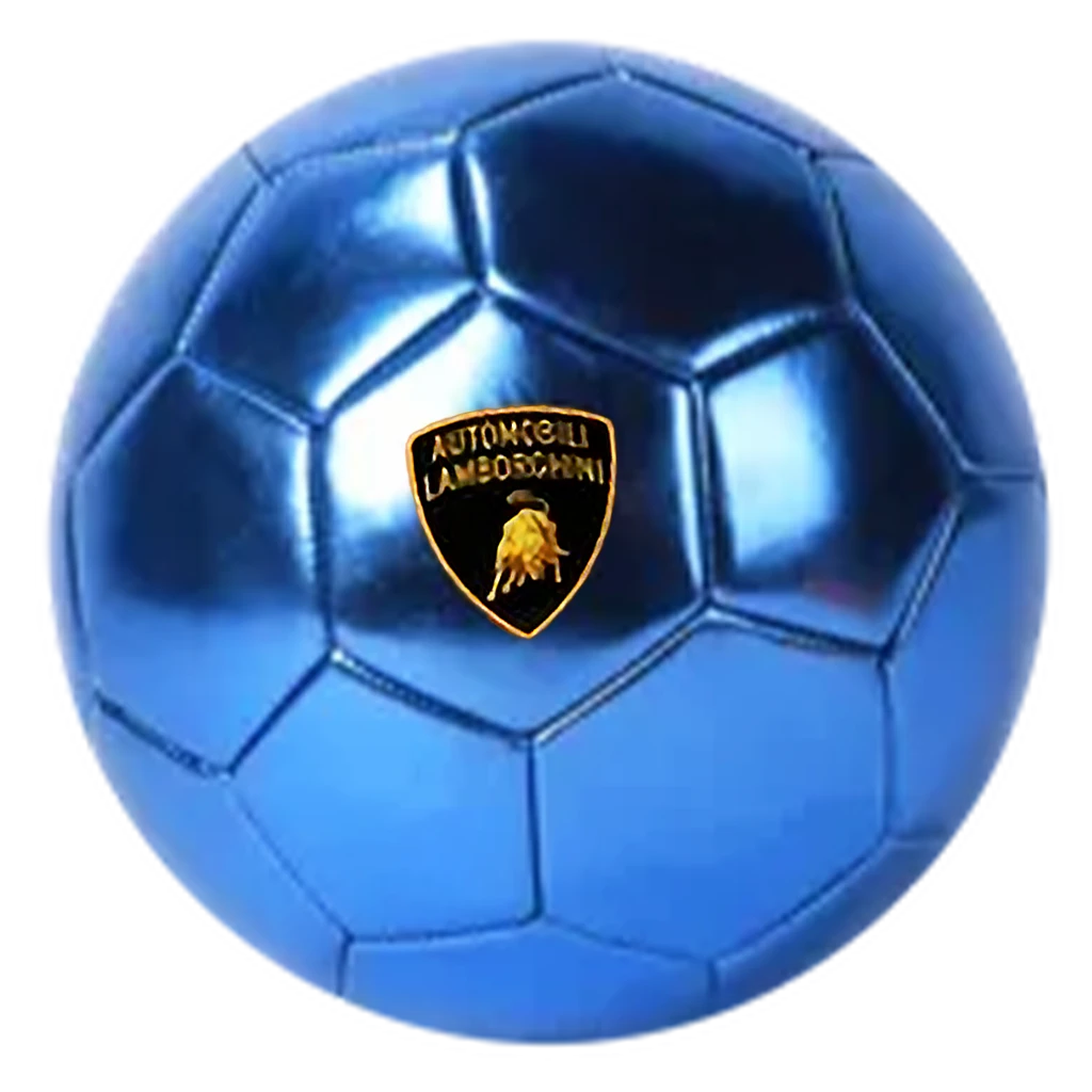 Lamborghini Football  Blue Not Inflated with Air 5 Inch
