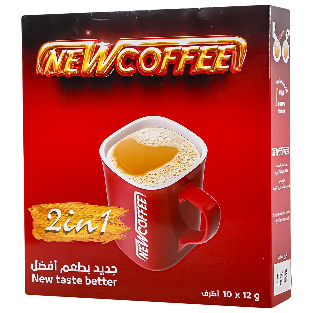 New Coffee 2 in1 without sugar whitened coffee 10 Sachets 12 gm - view 1