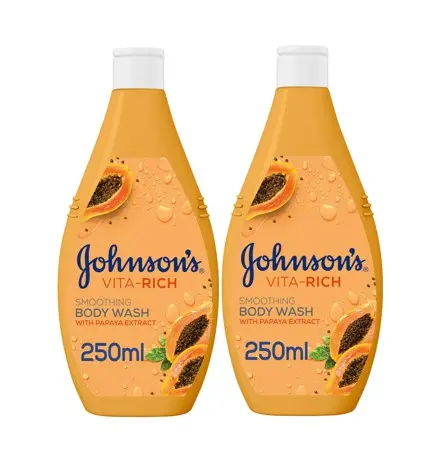 Johnson'S Vitarich Smoothing Papaya Bodywash 2pcs 400 ml - view 1