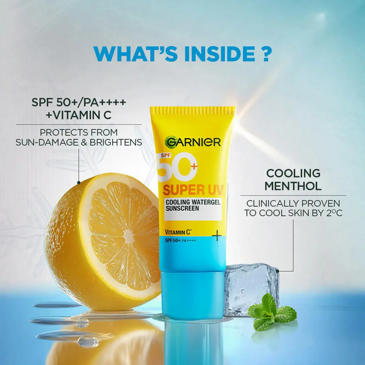 Garnier Super UV Cooling Water Gel Sunscreen SPF 50+ PA++++ - 30 ml - view 10