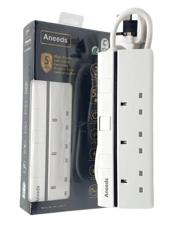 Aneeds Extension 3 Socket 5 m - view 5