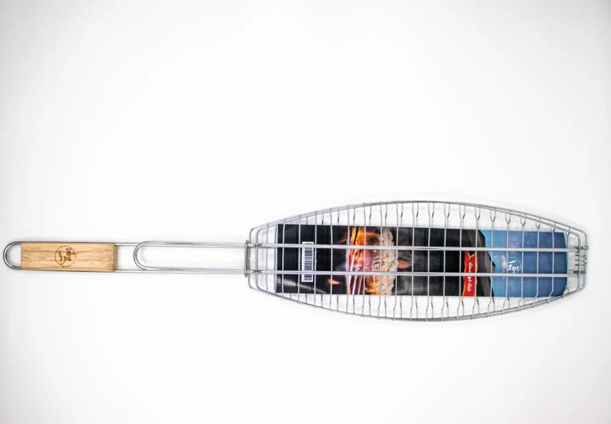 Qamra Grilled Fish Grill with Wooden Handle - view 2