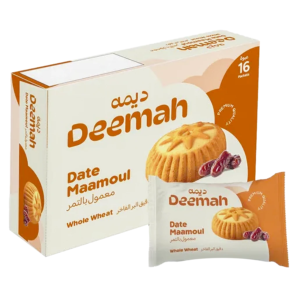Deemah Mamoul Dates Bran Box 16 pcs 16 gm