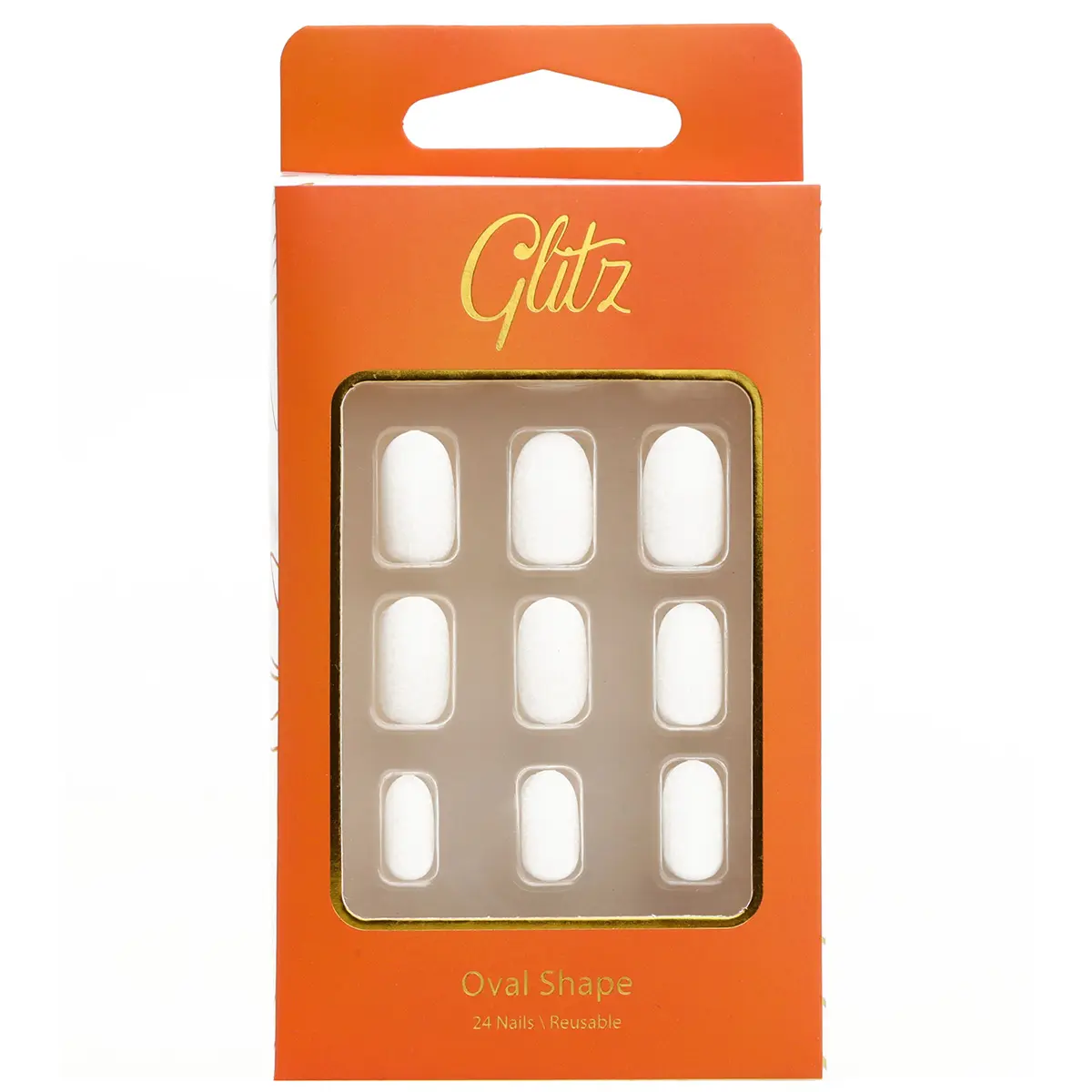 Glitz Press on Nails Off White 24 Pcs - view 1