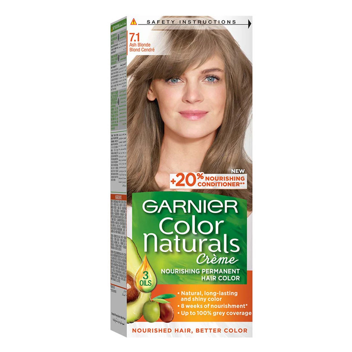 Garnier Hair Color Nature Ash Blonde Number7.1
