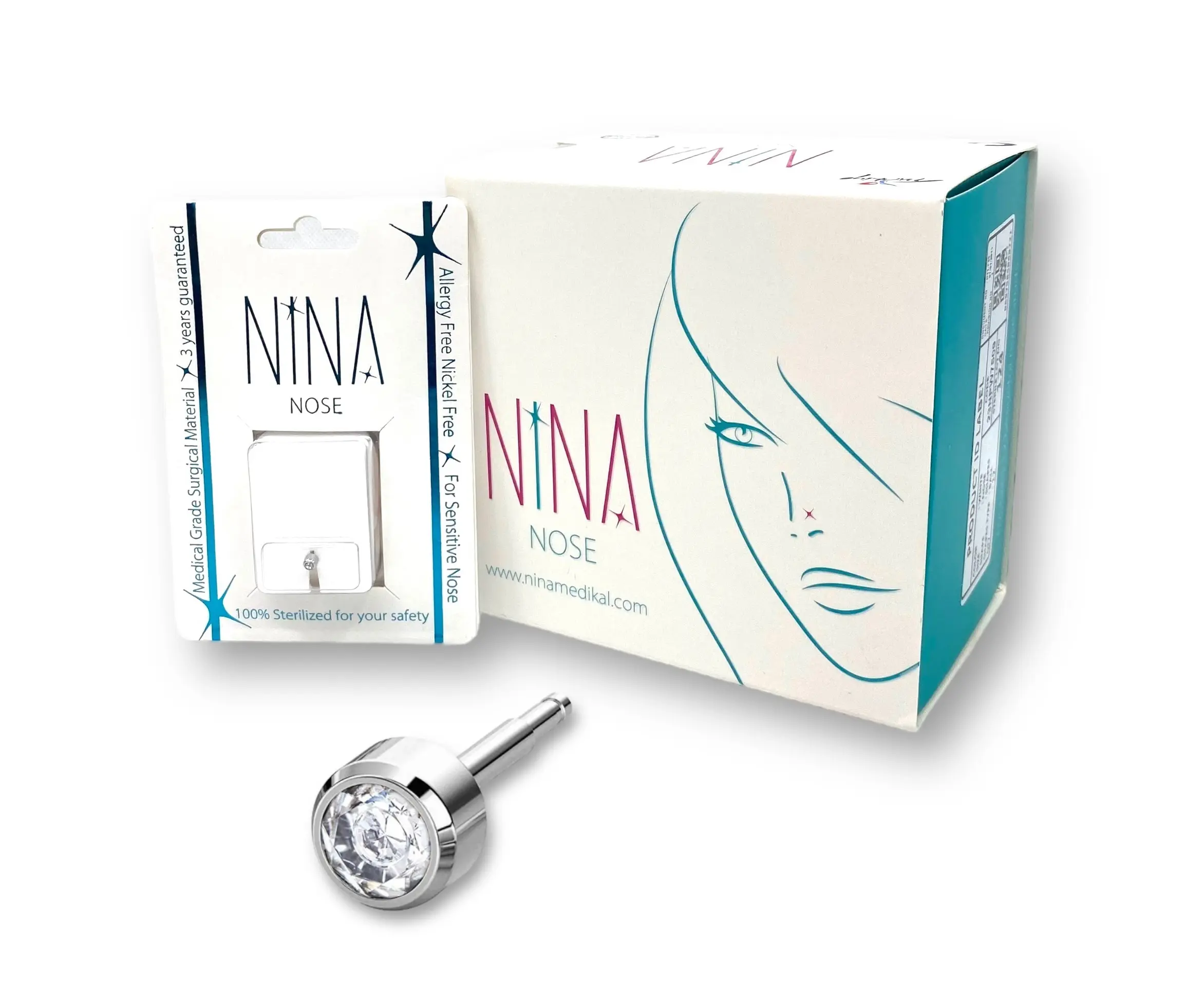  Nina White Nose Birthstone Crystal  - view 3