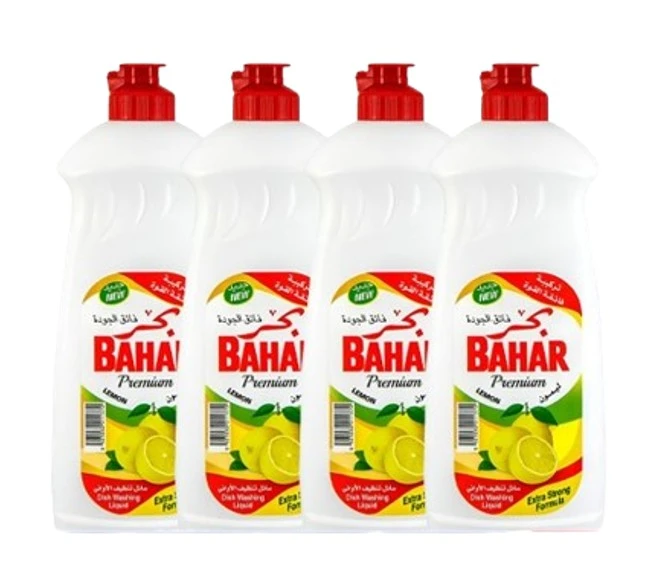 Bahar Premium Dishwashing Liquid Lemon 400MlX4