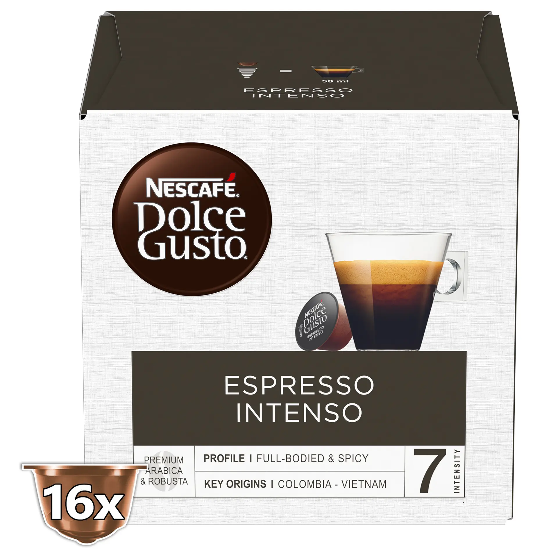 Nescafe Dolce Gusto Espresso Intenso Coffee 16 Capsules - view 1