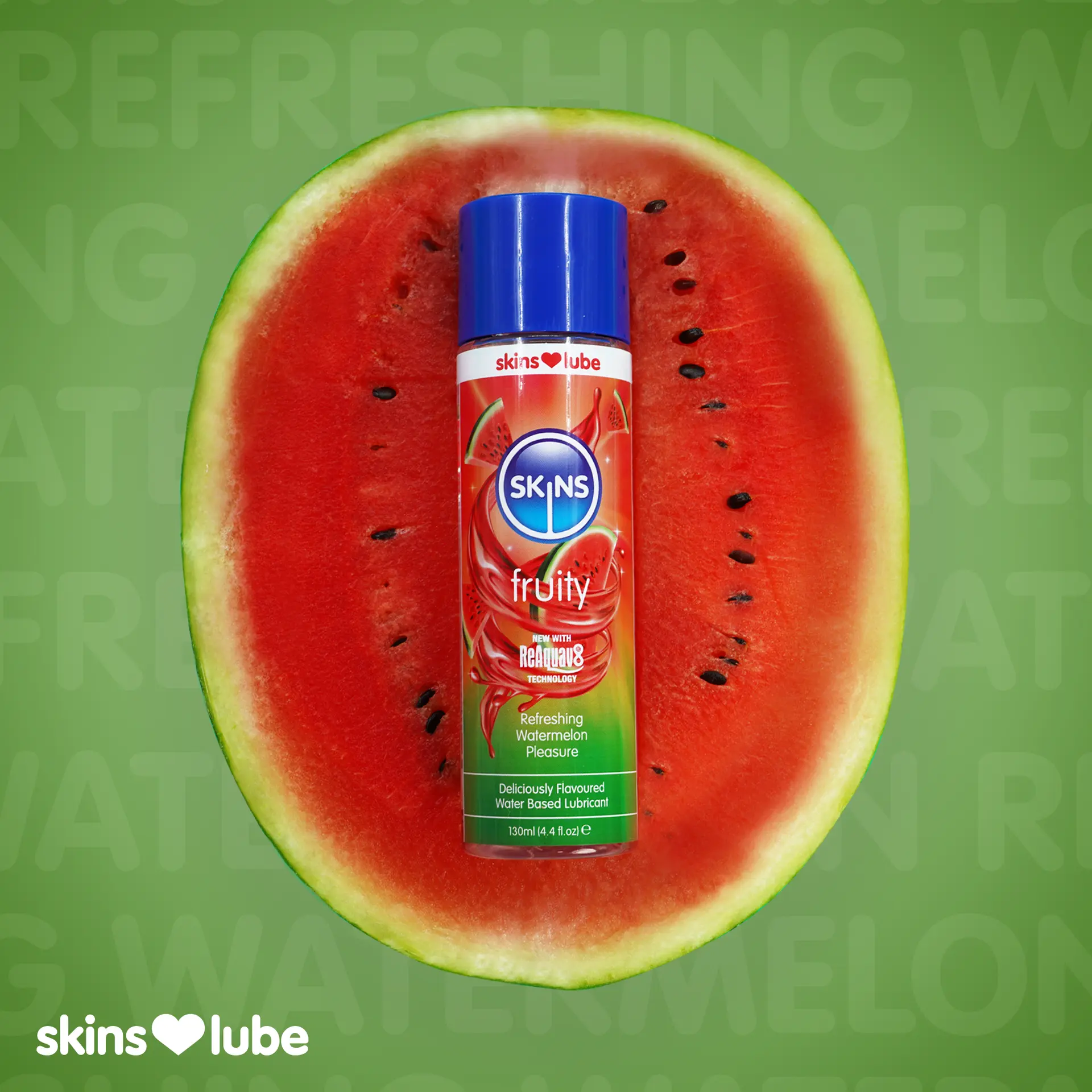 Skins Water Based Lubricants Fruity Refreshing Watermelon Pleasure  4.4 Fl. Oz - view 6