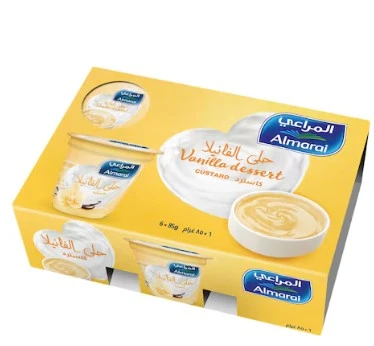 Almarai Dessert Custard Vanilla 85GmX6
