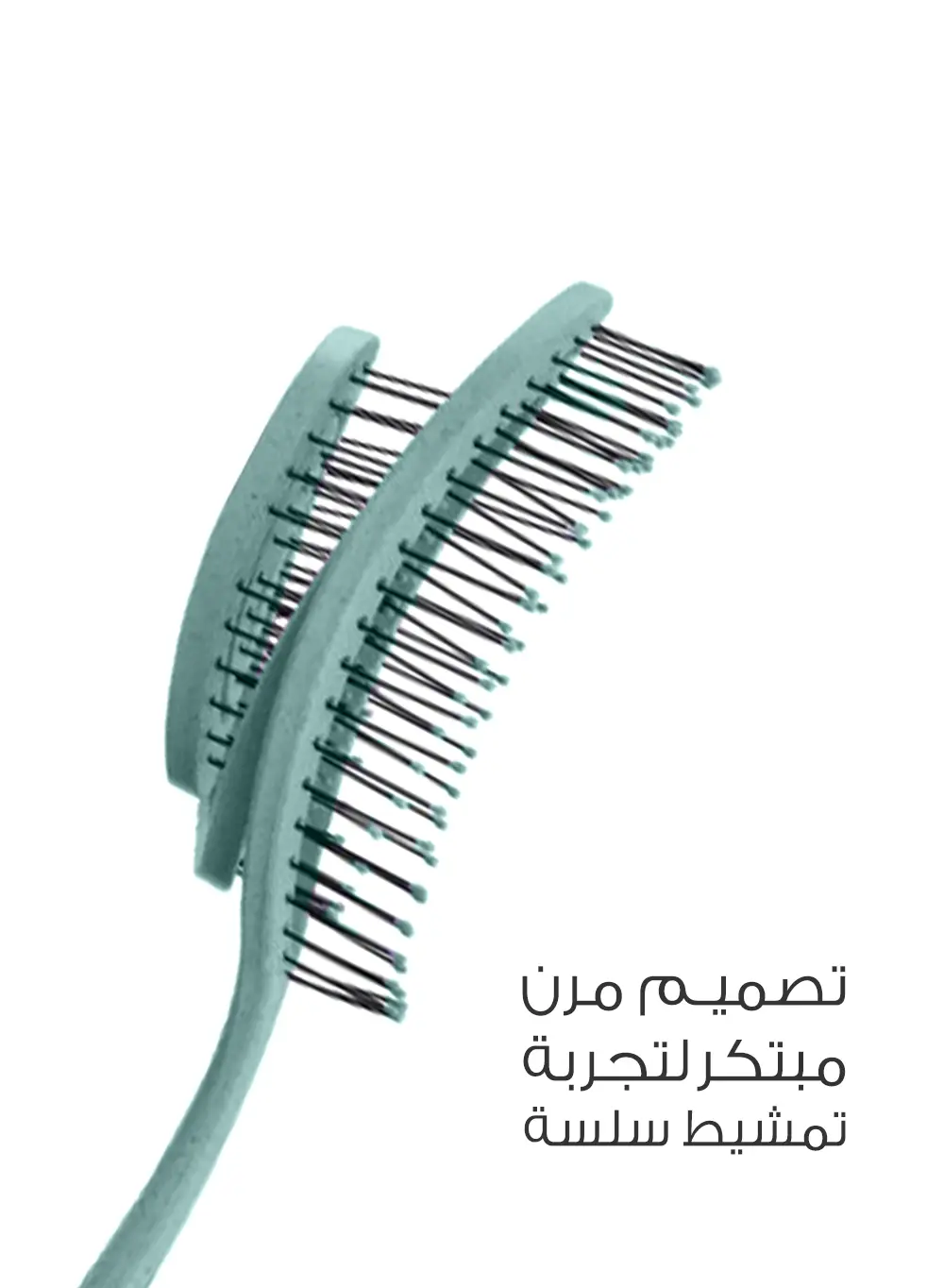 Mella Naturals Hair Detangling Brush For Curly Stright And Dry Hair Green - view 2