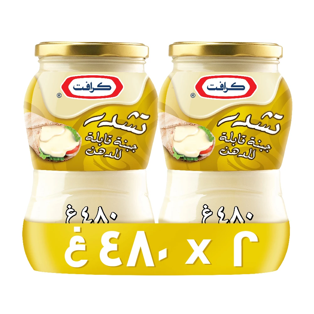 Kraft Spreadable Cheddar Cheese 2 pcs 480 gm