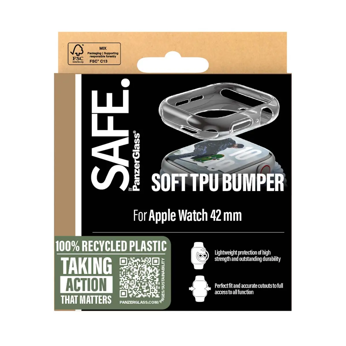 Panzerglass Tpu Bumper Transparent Apple Watch Series 10  42 mm - view 1